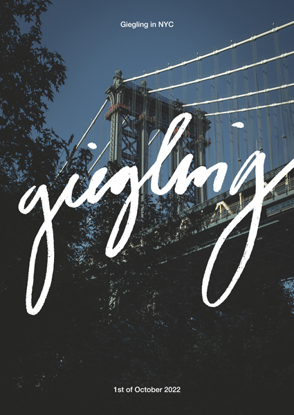 Giegling in NYC - Line-up